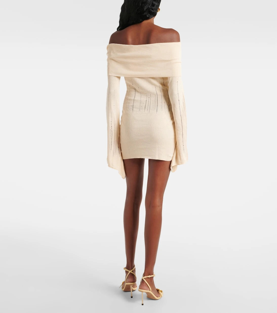 Aya Muse - Distressed silk-blend minidress