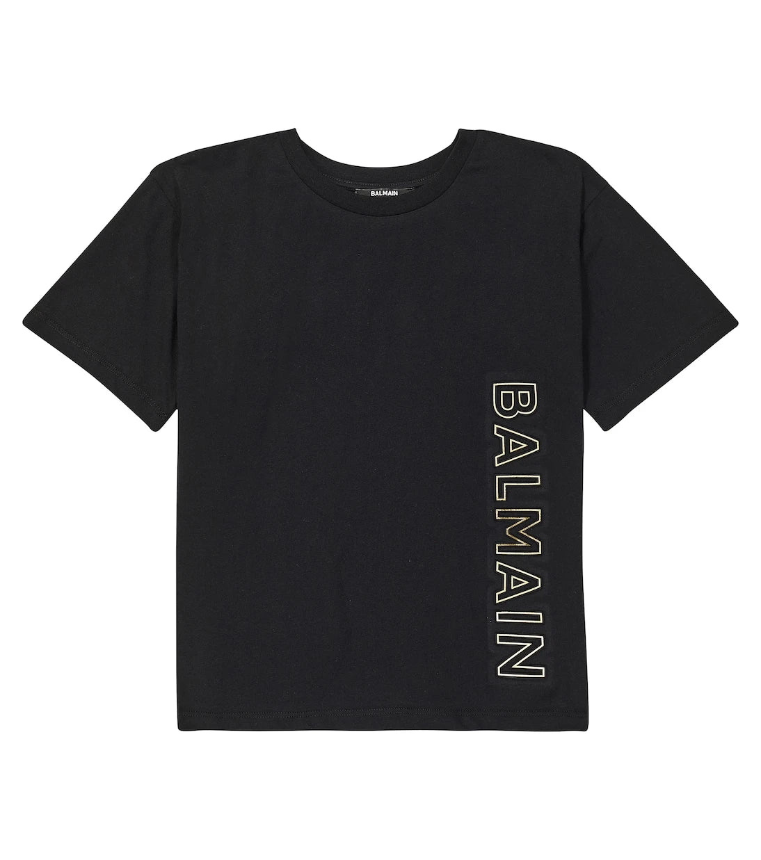 Balmain Kids - تي شيرت من القطن الجيرسيه المطبوع