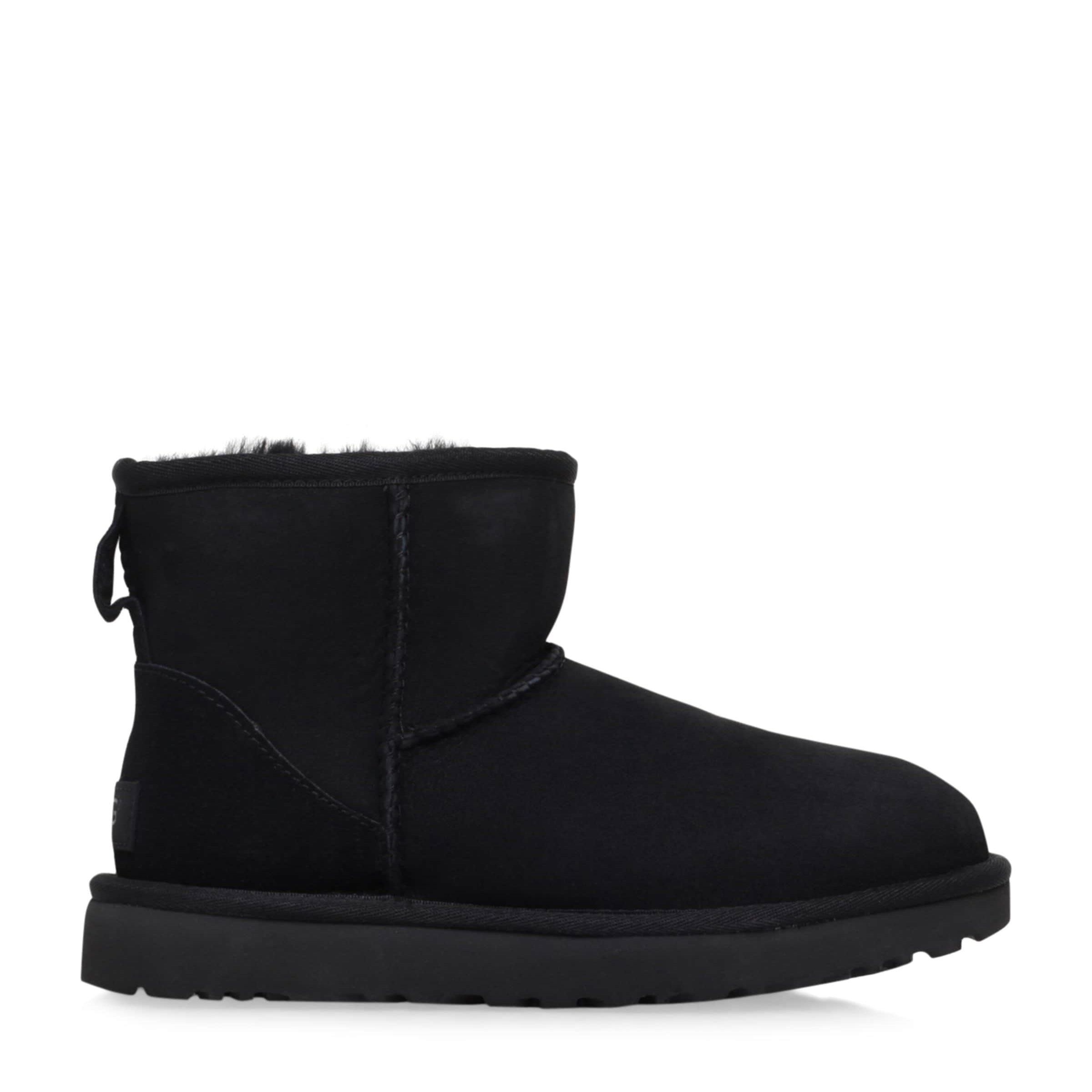 Black Classic Mini Suede Boots
