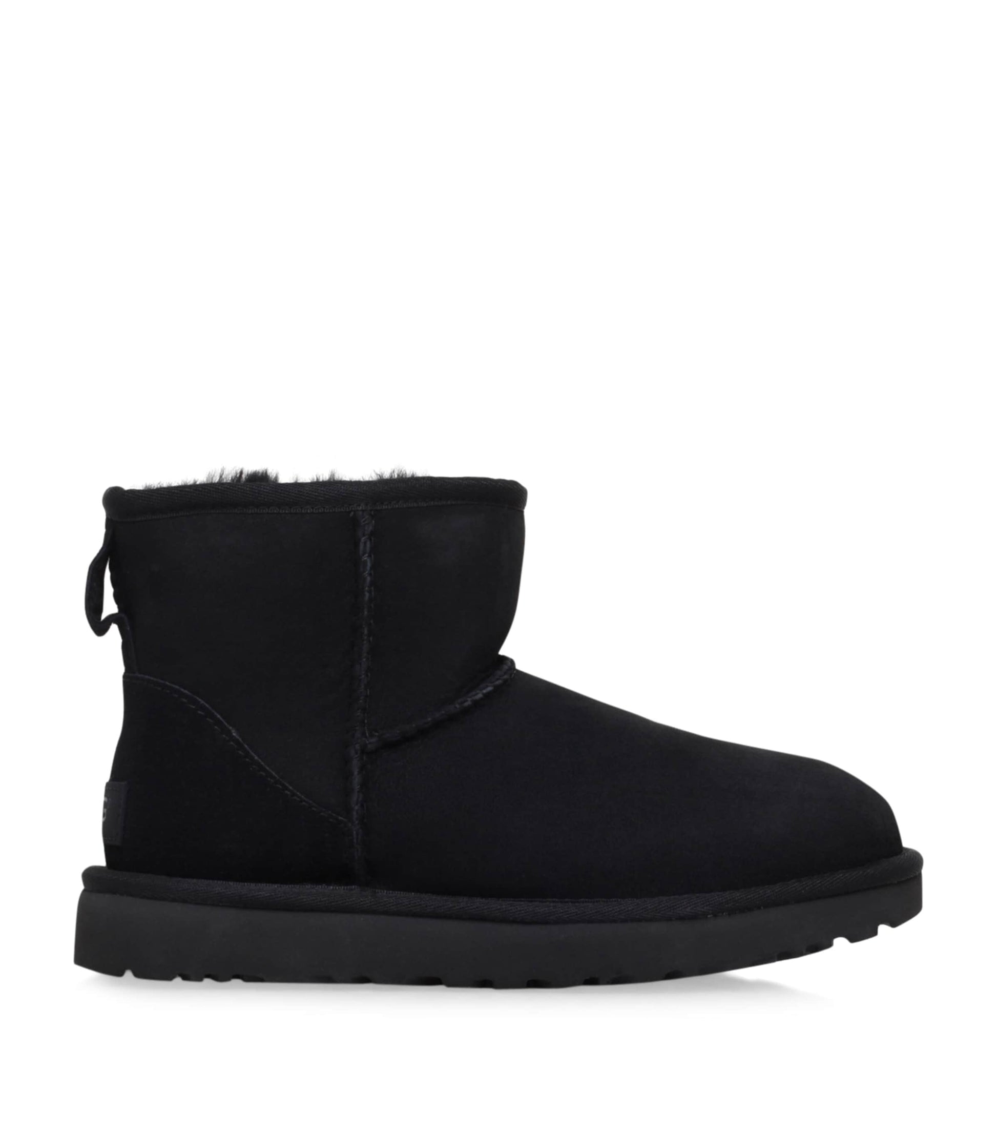 Black Classic Mini Suede Boots