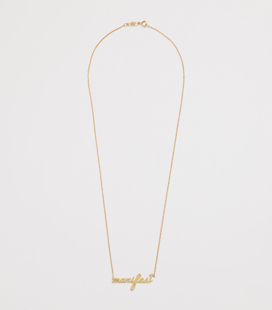 Yellow Gold Manifest Necklace
