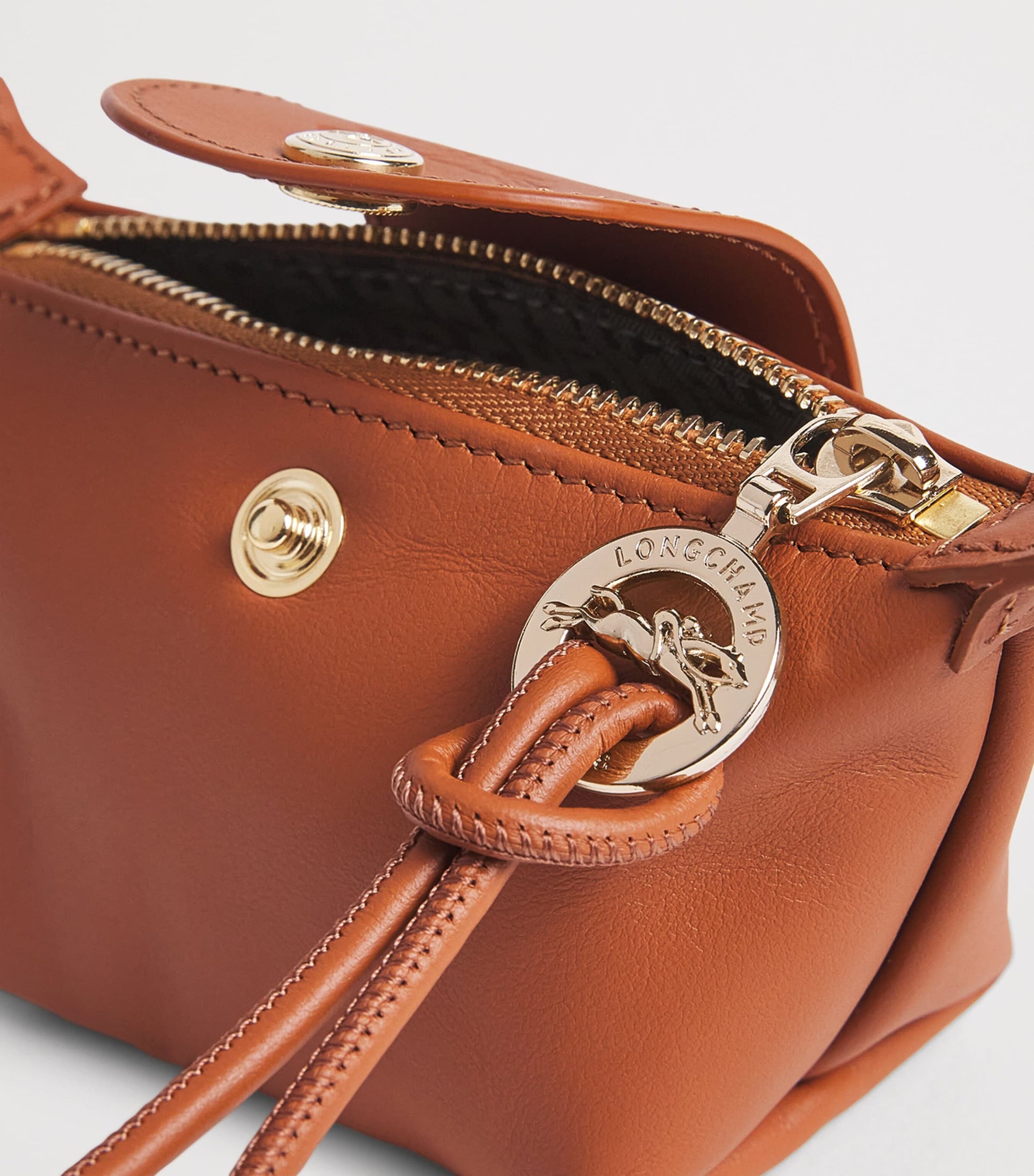Longchamp Brown Leather Le Pliage Xtra Coin Purse