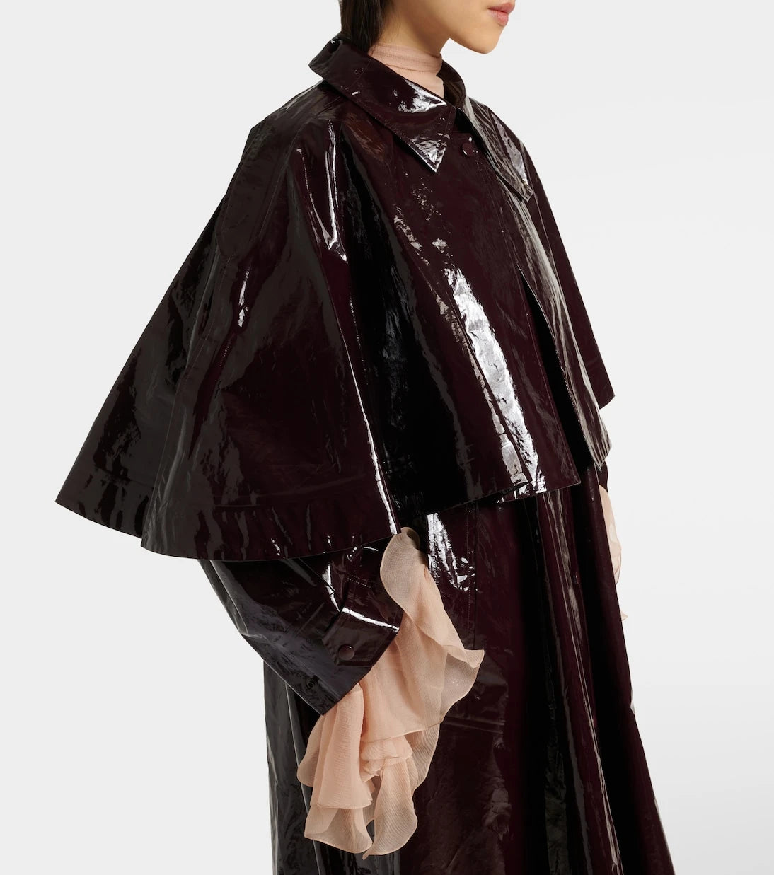 Chloé - Caped coated cotton coat