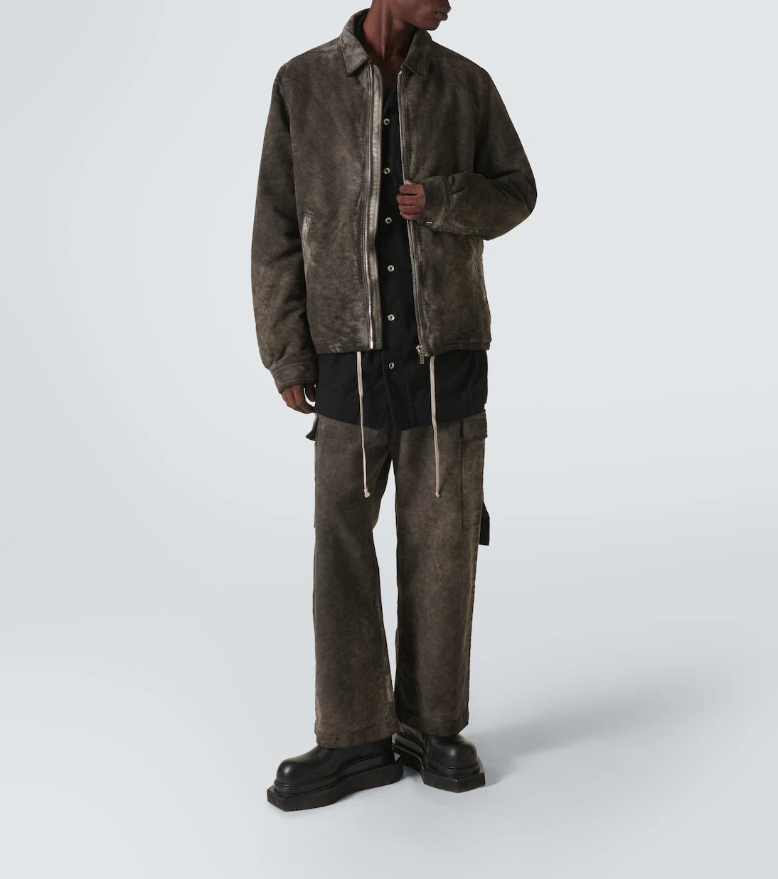 Rick Owens - Denim cargo pants