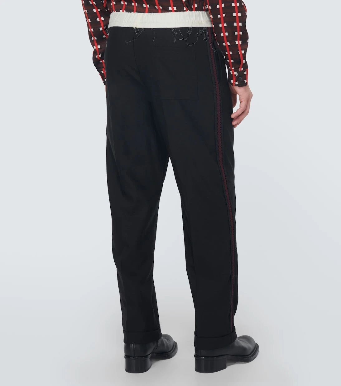 Wales Bonner - Silk-trimmed wool pants