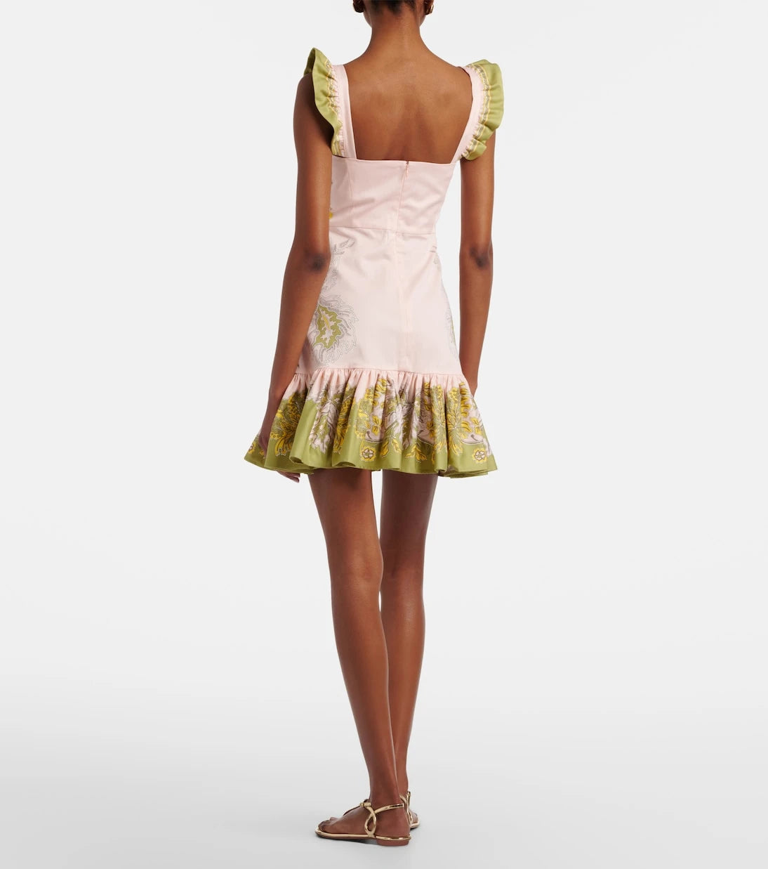 La DoubleJ - Gingerbread printed cotton-blend minidress
