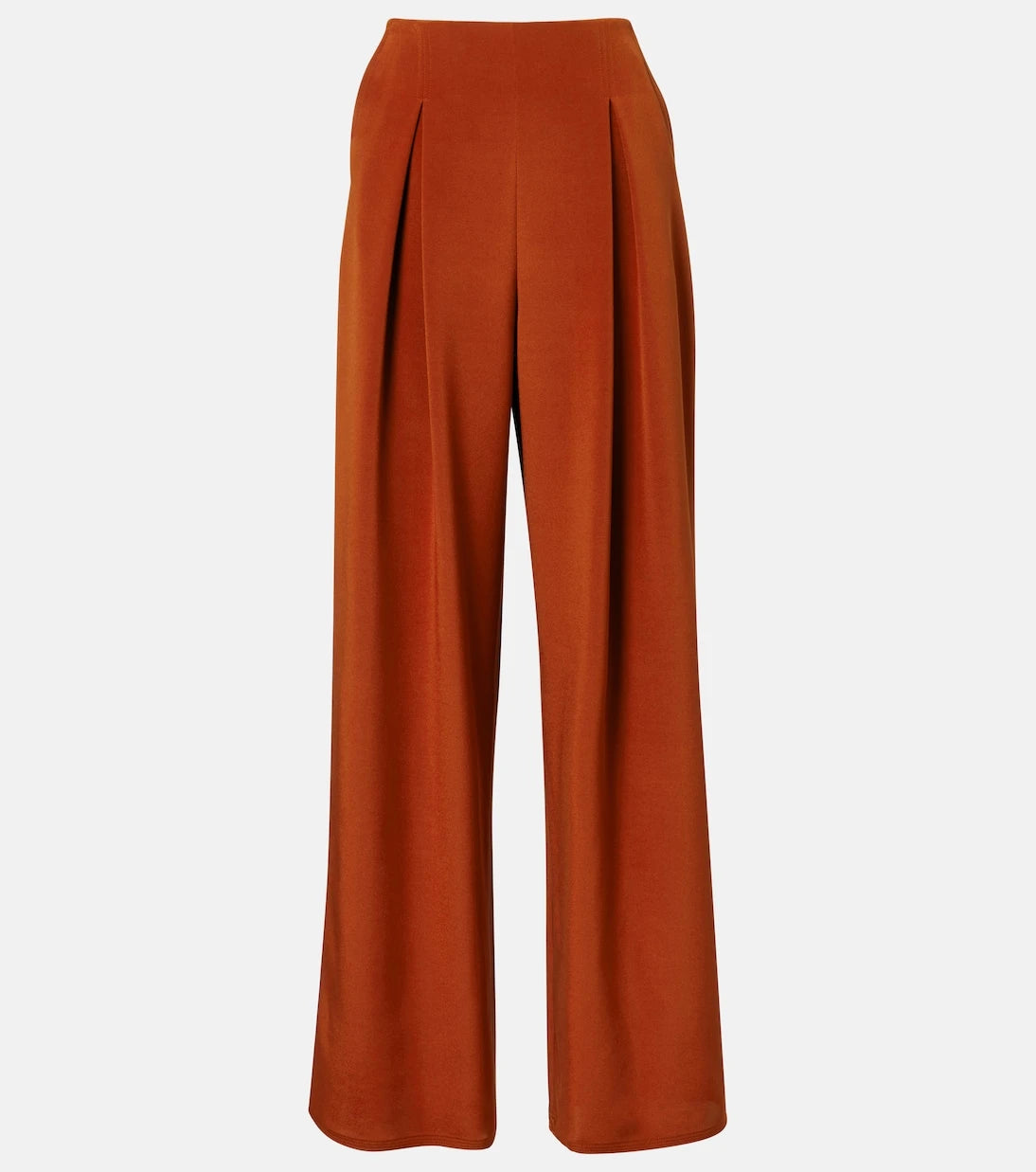 Max Mara - بنطلون بالوديه بقصة أرجل واسعة من الكريب المخلوط بالحرير