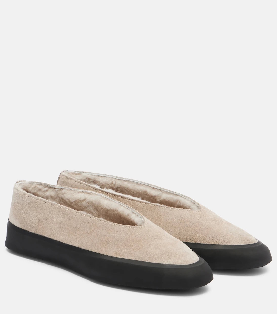 Le Monde Béryl - Apres Ski shearling-lined suede flats