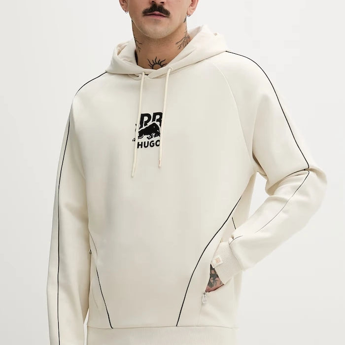 HUGO kapüşonlu erkek pamuk elastan Dofrentis_RB sweatshirt