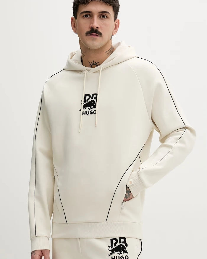 HUGO kapüşonlu erkek pamuk elastan Dofrentis_RB sweatshirt