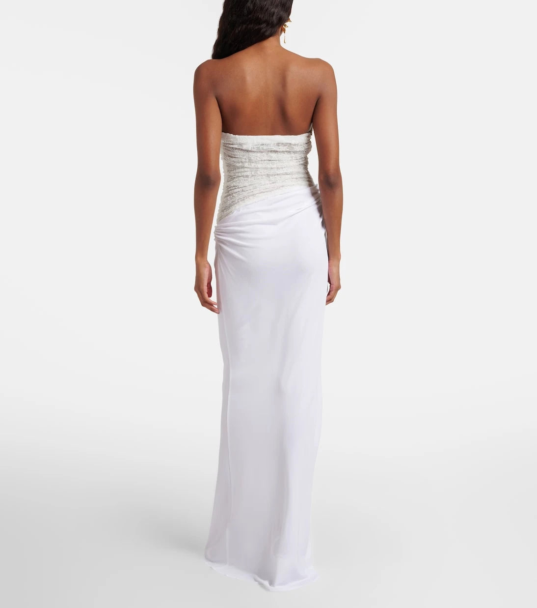 Christopher Esber - Salacia ruched lace and jersey gown
