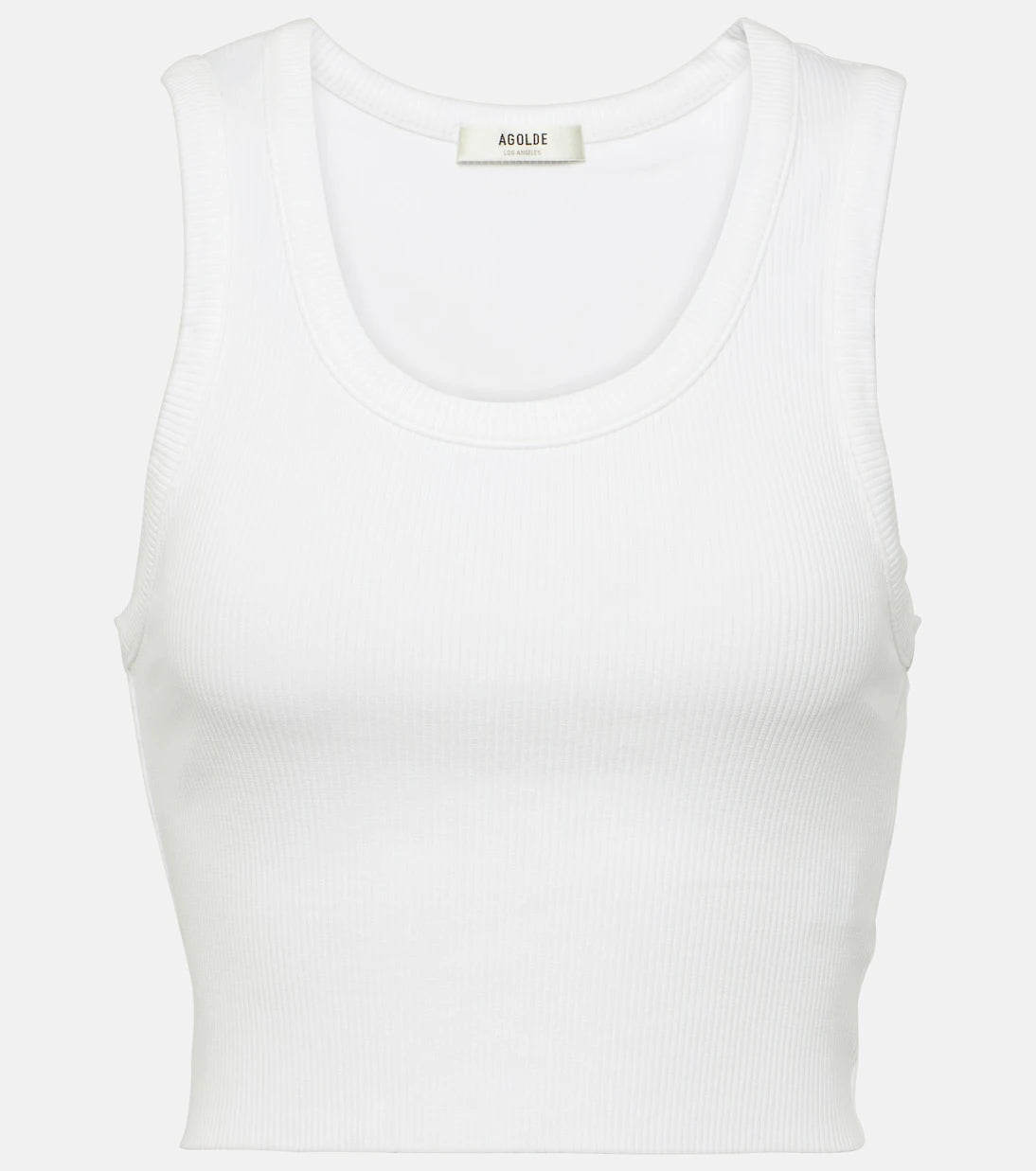 Agolde - Ribbed-knit crop top