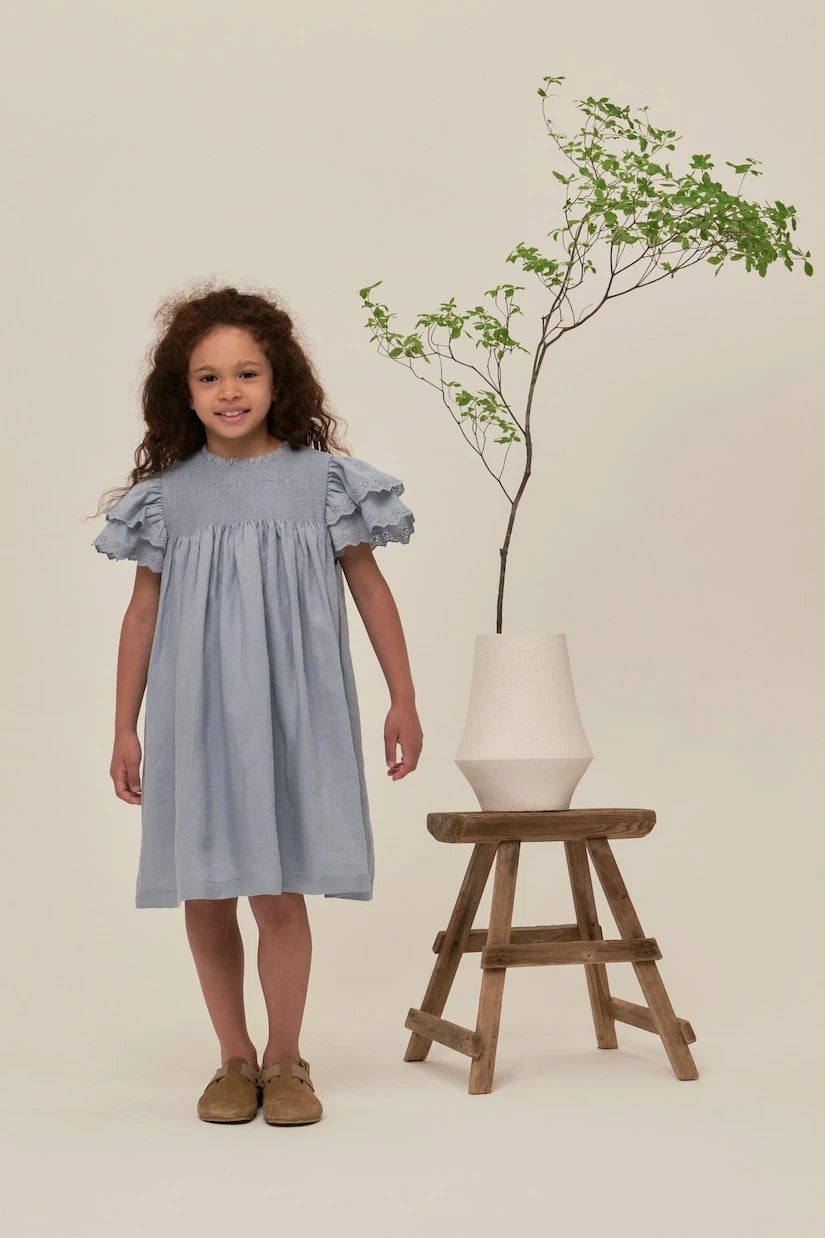 C'era Una Volta - Vanya ruffled ramie dress