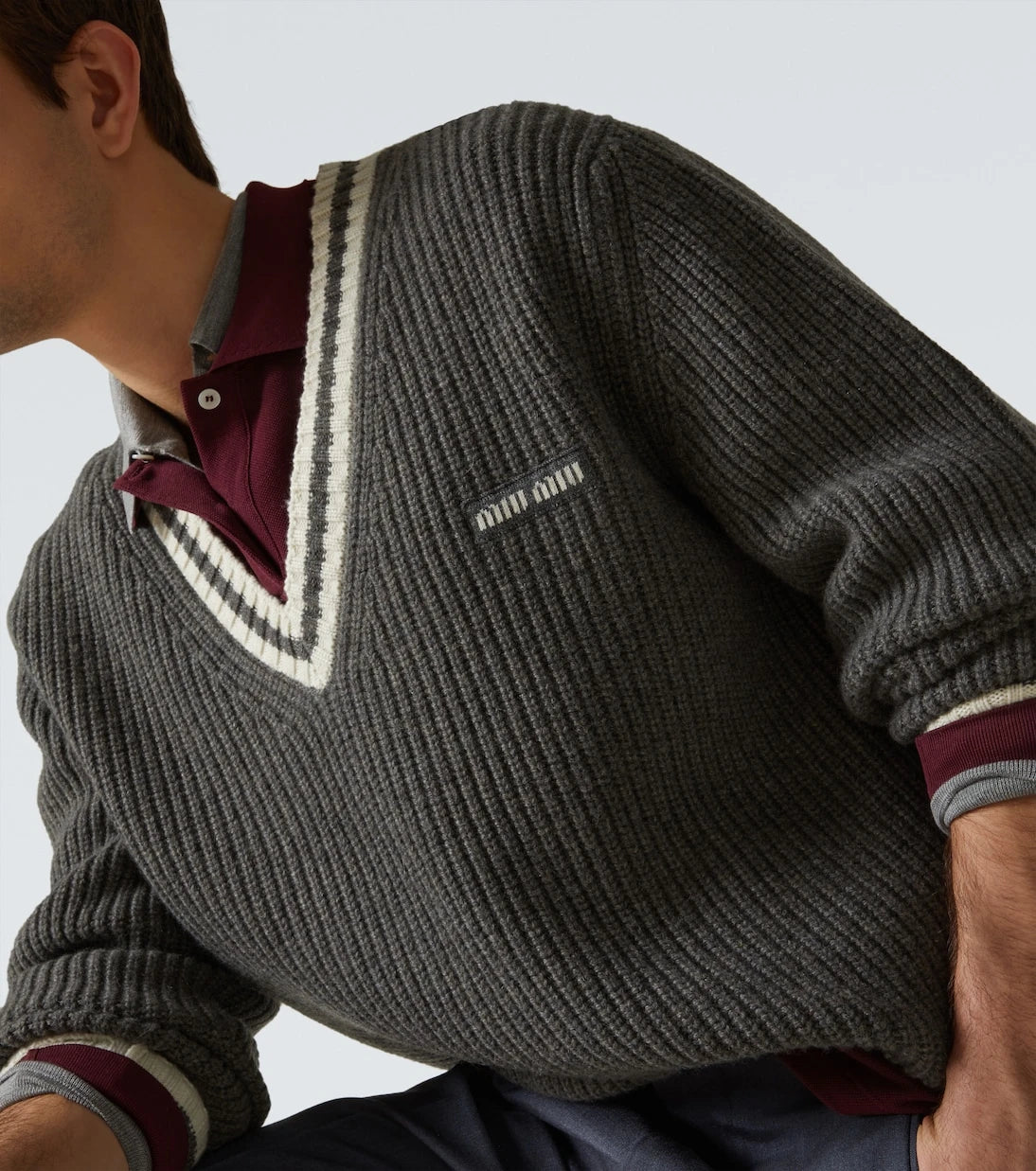 Miu Miu - Ribbed-knit wool and cashmere sweater