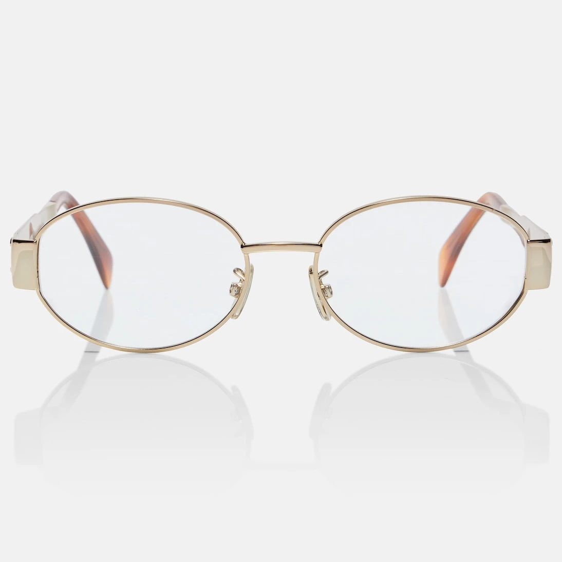 Celine Eyewear - Metal Triomphe round glasses