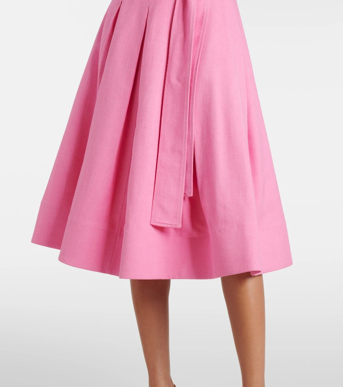 Carolina Herrera - Belted twill midi dress