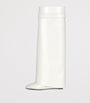 Givenchy White Leather Shark Lock Knee-High Boots 90