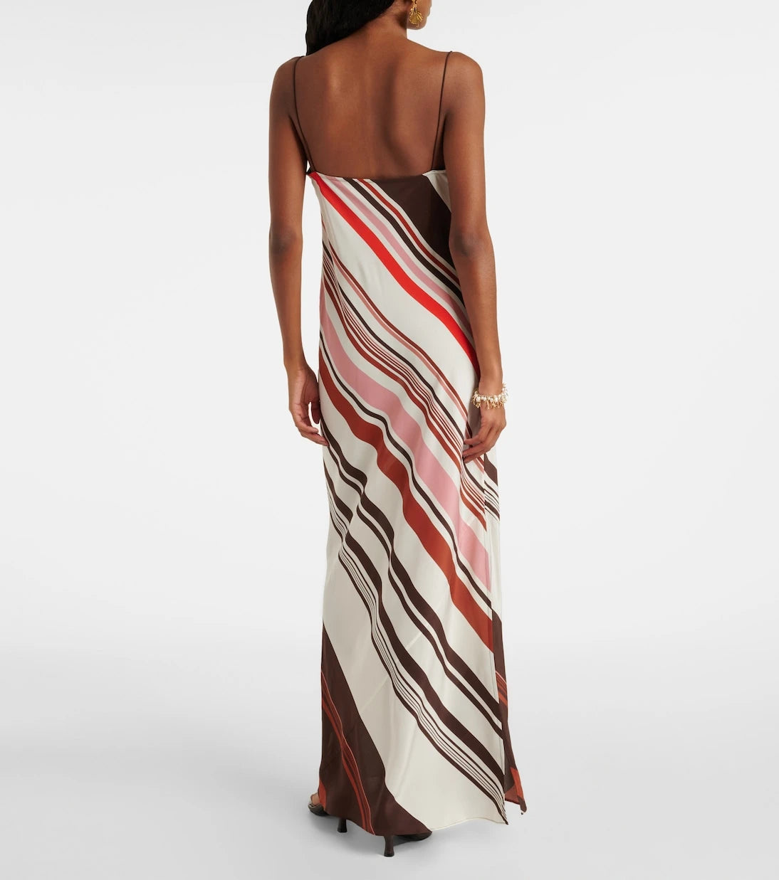 SIR - Thistle striped silk satin maxi dress