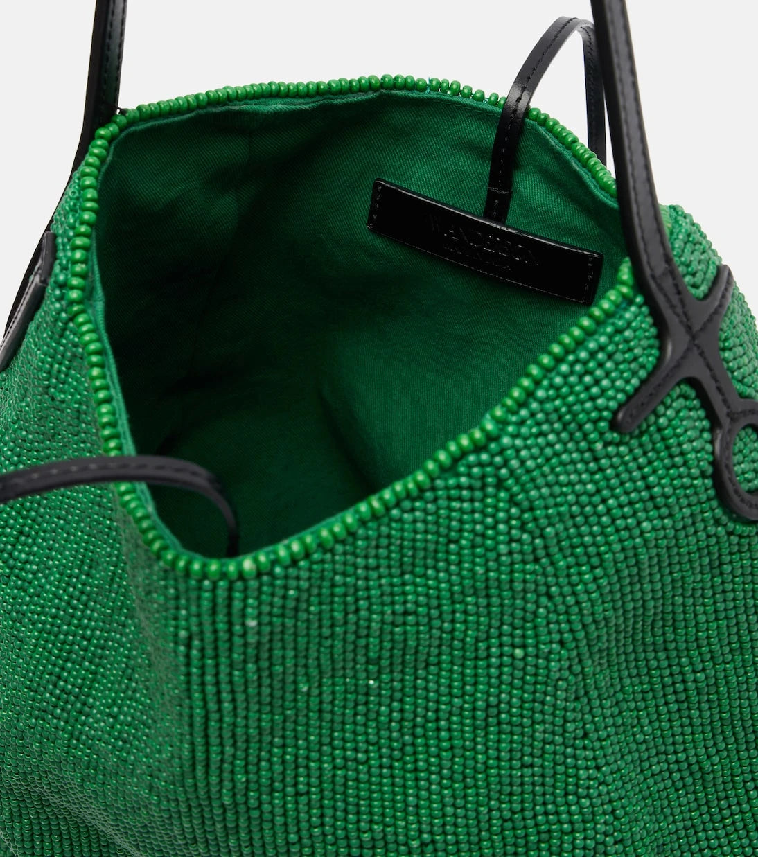 JW Anderson - Bulb Small beaded leather-trimmed shoulder bag