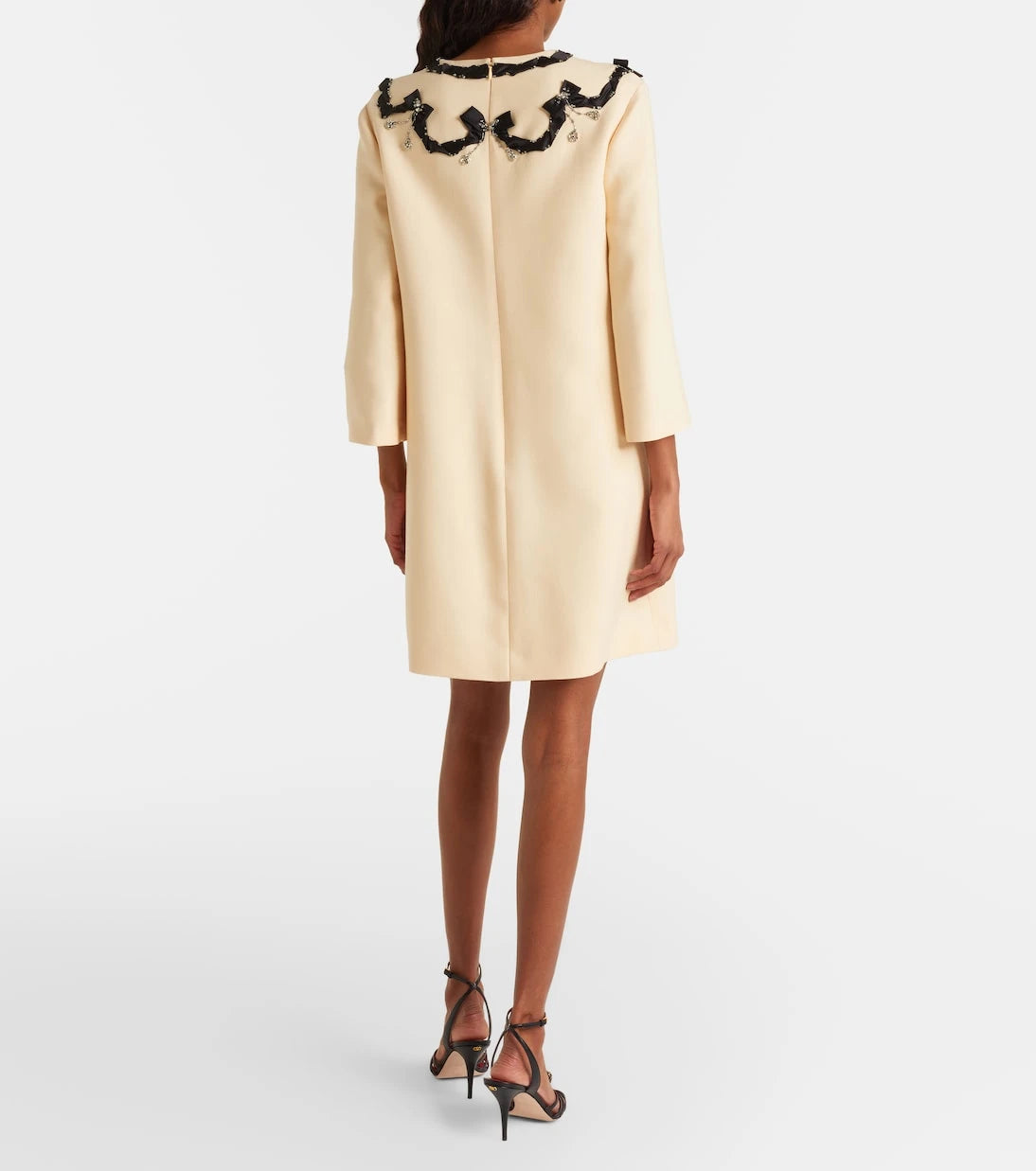 Valentino - Crepe Couture embellished minidress