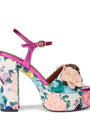 Embellished Floral Kensington Platform Sandals