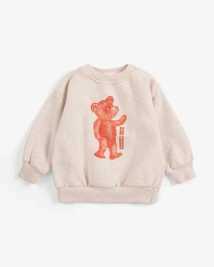 Bobo Choses çocuklar için pamuklu oversize sweatshirt Softpaw Monster