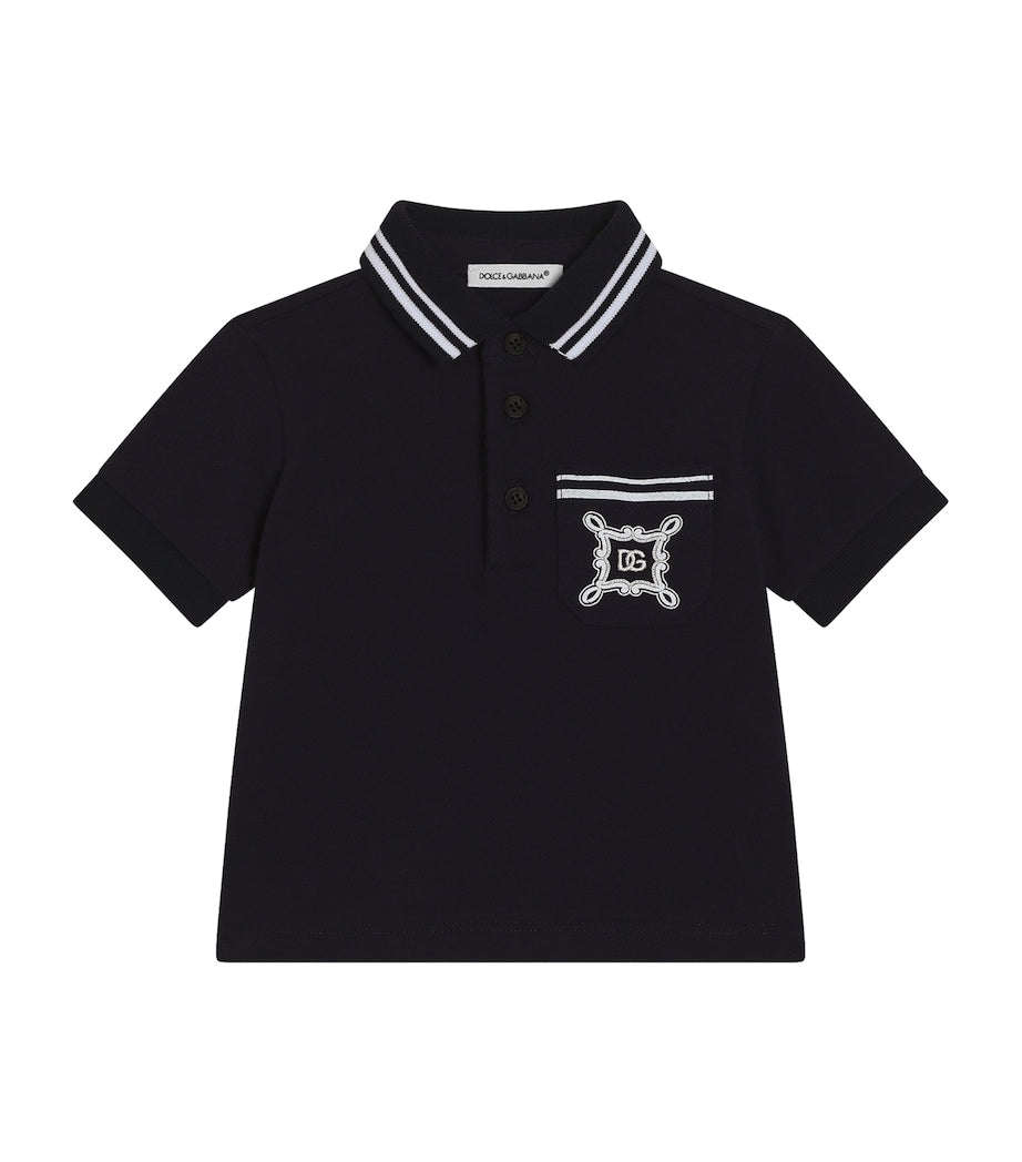 Dolce & Gabbana Kids Monogram Polo Shirt (3-30 Months)