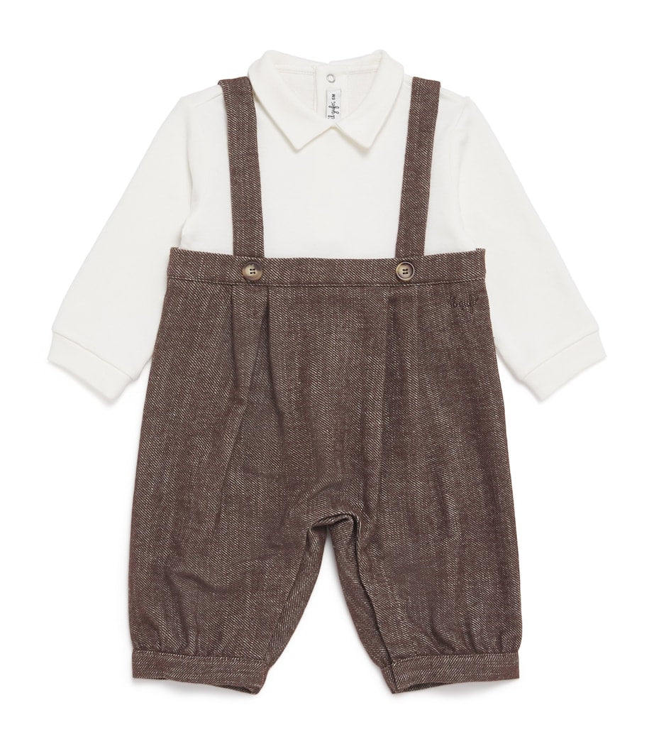 Cotton-Blend Collar Playsuit (1-18 Months)