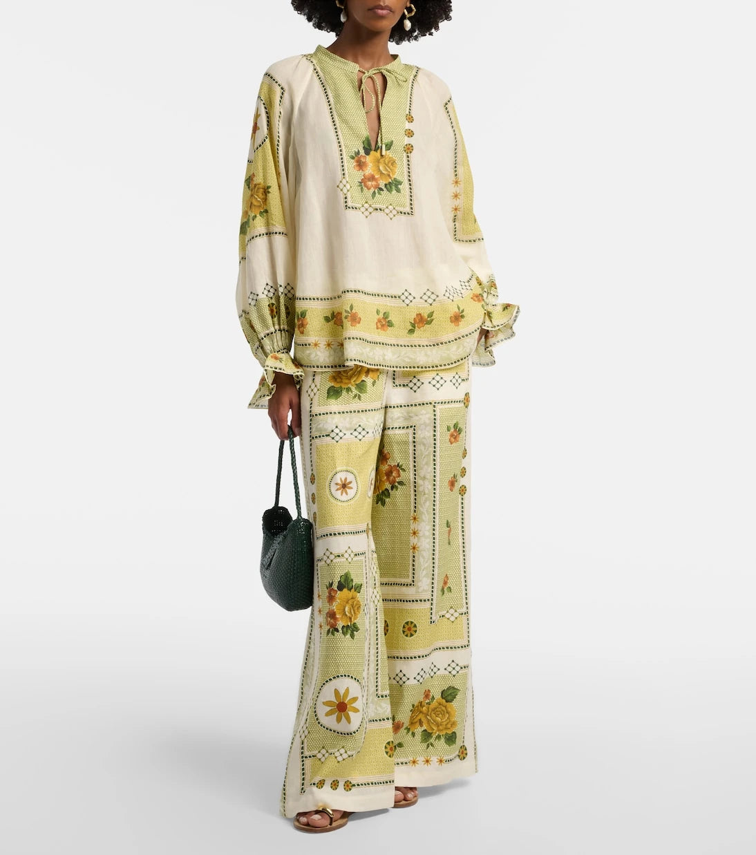 Alémais - Dixie printed ramie blouse