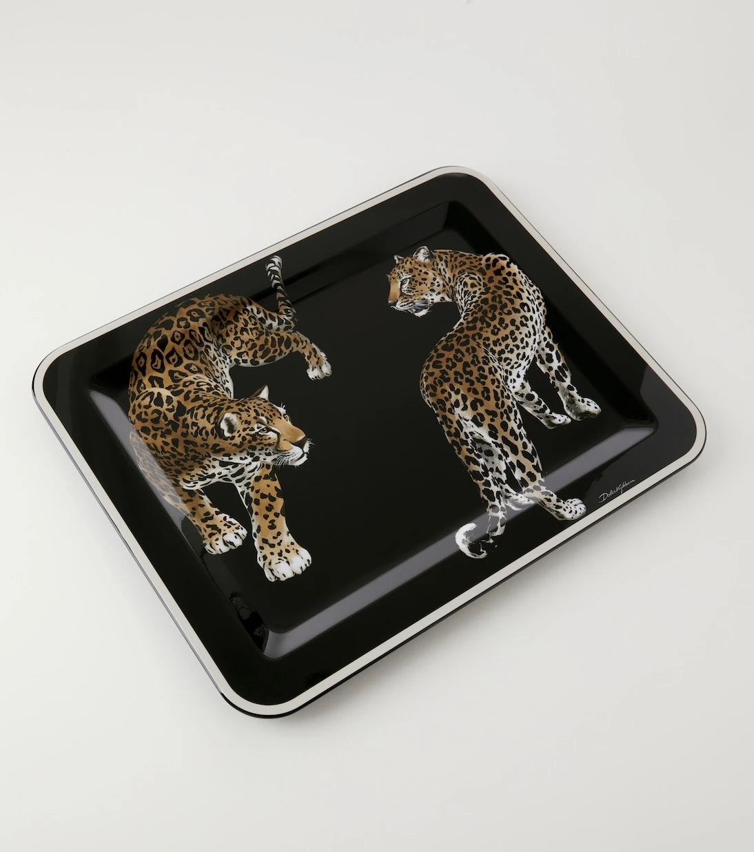 Dolce&Gabbana Casa - Double Leopardo Medium wooden tray