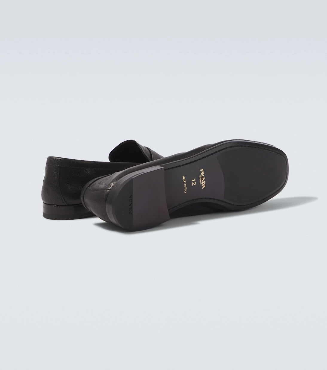 Prada - Leather penny loafers