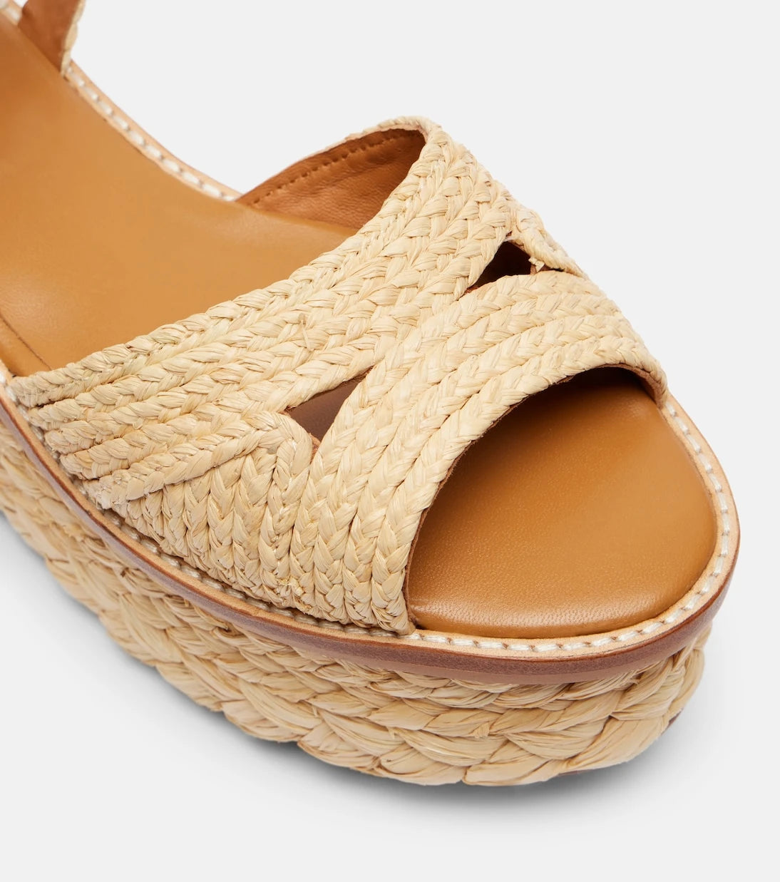 Clergerie - Arty hasır platform sandaletler