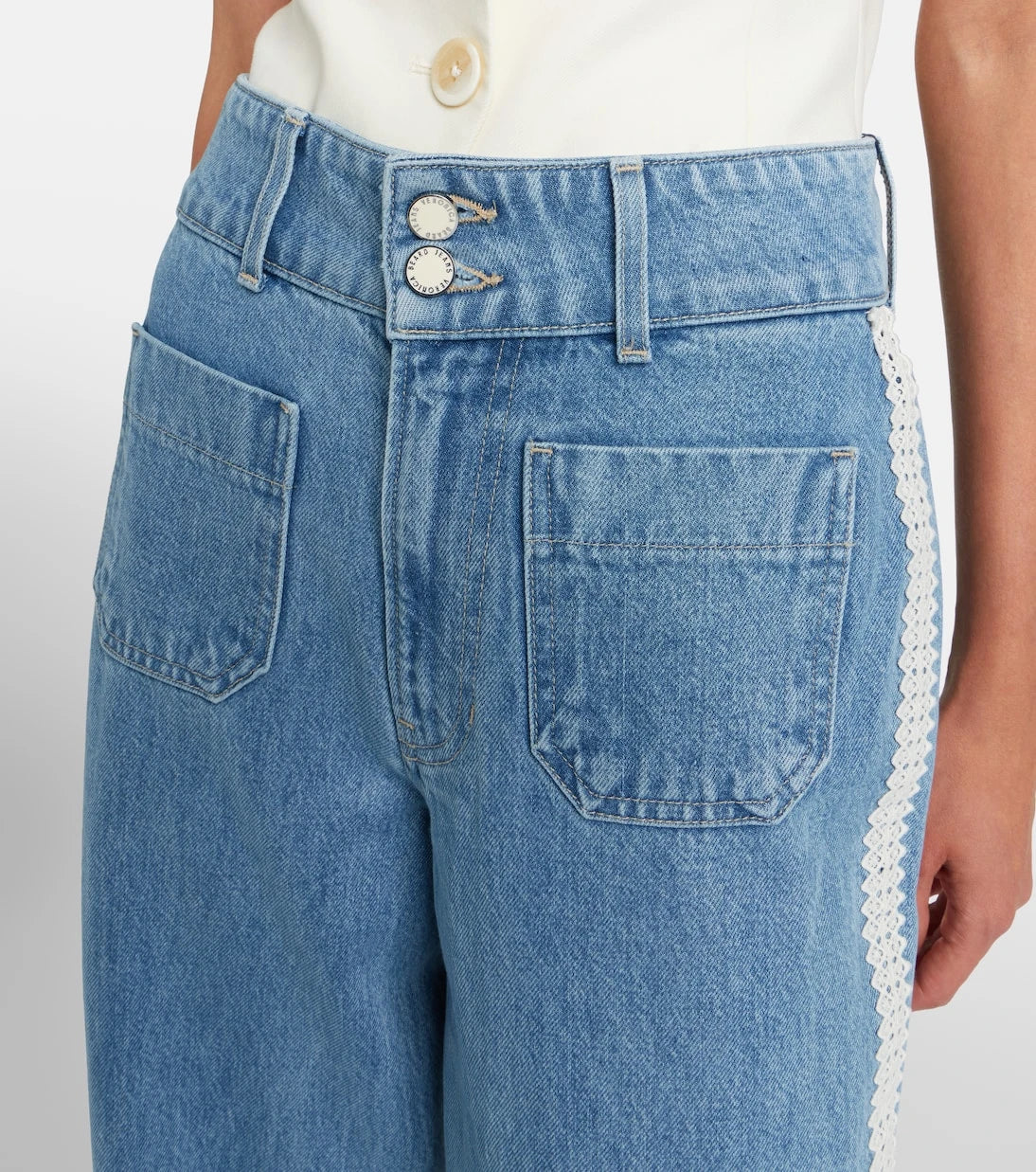 Veronica Beard - Taylor high-rise wide-leg jeans