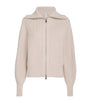 Varley Ivory Enrico Zip-Up Sweater