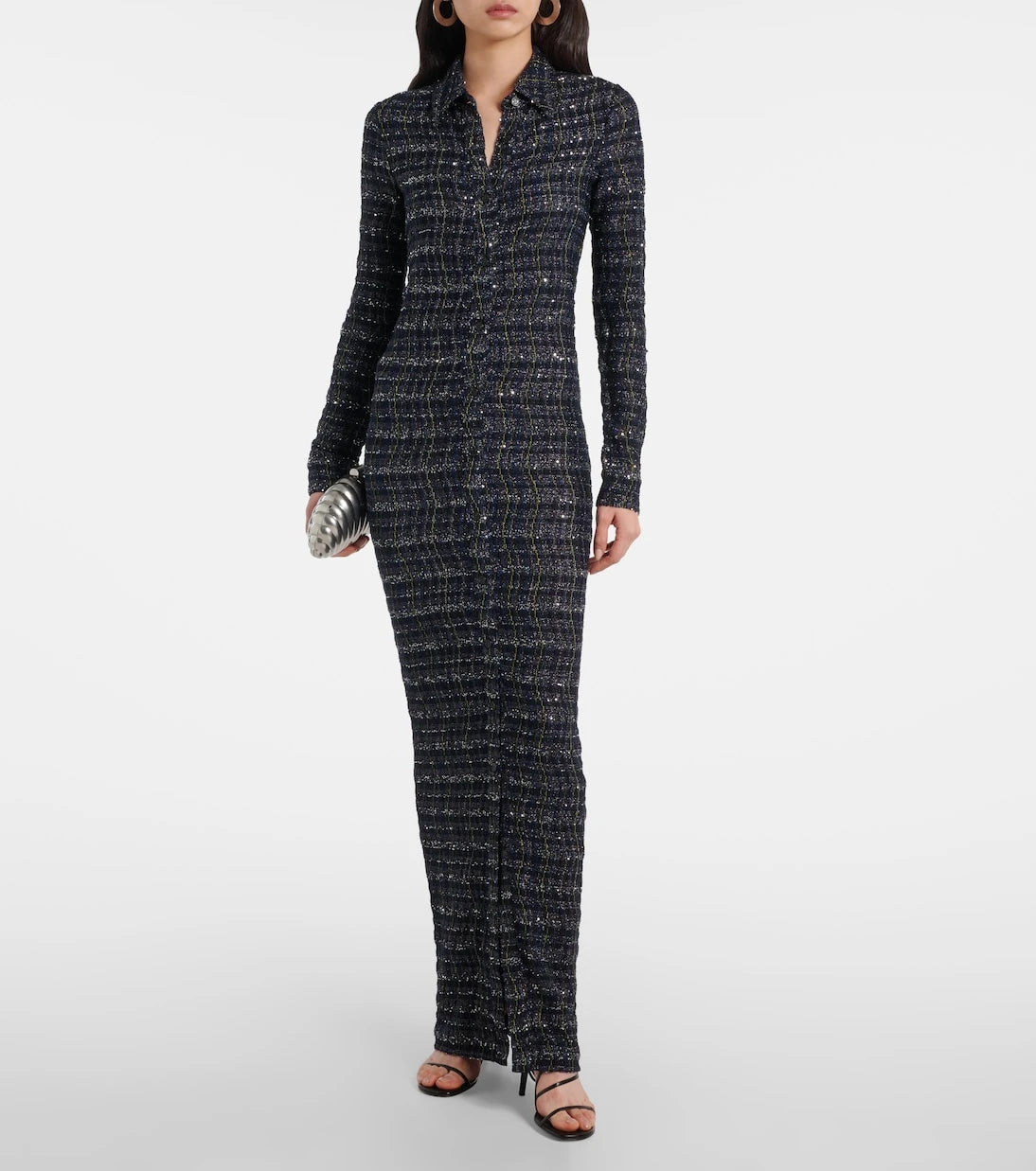 Missoni - فستان قميص كاروهات من اللاميه
