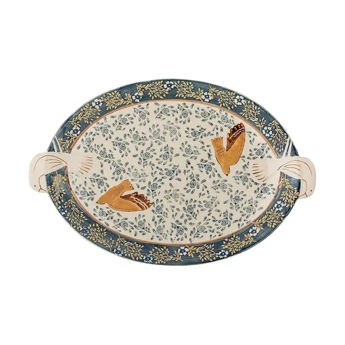 Bloomingville Servis Tabağı 34 x 3,5 x 25 cm