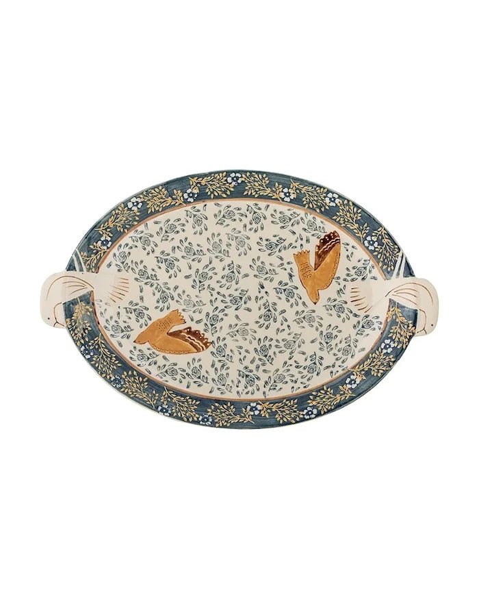 Bloomingville Servis Tabağı 34 x 3,5 x 25 cm