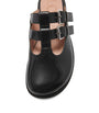 LOEWE Black Leather Campo Mary Jane Mules