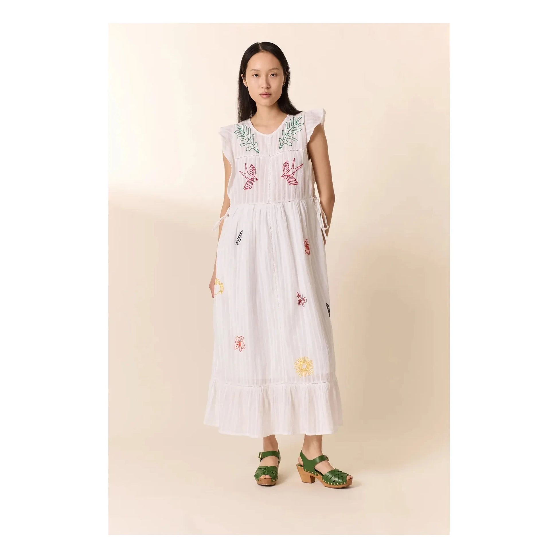 Leon & Harper - Organic Cotton Room Dress | White
