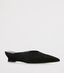 Le Monde Beryl Black Suede Micro Wedge Mules 40