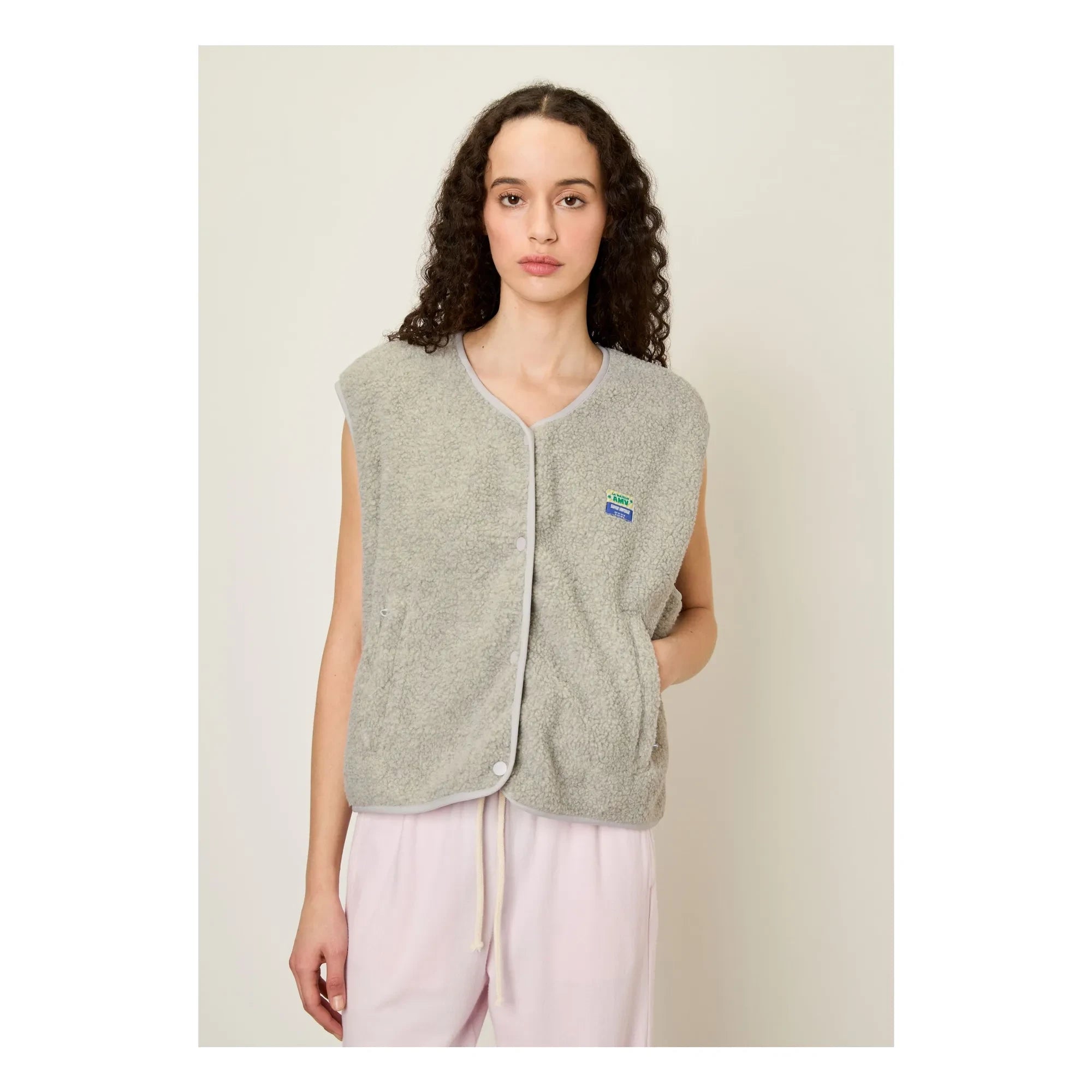 American Vintage - Hoktown Sleeveless Jacket | Light grey