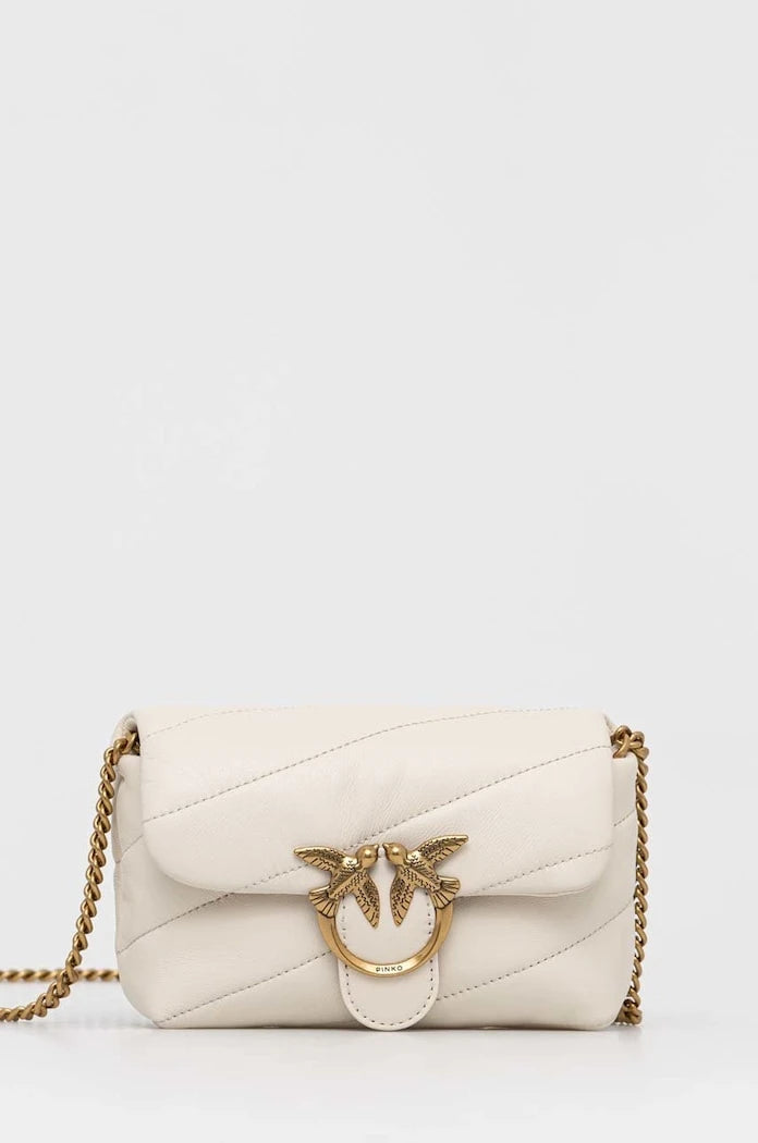 Pinko чанта crossbody дамска от кожа