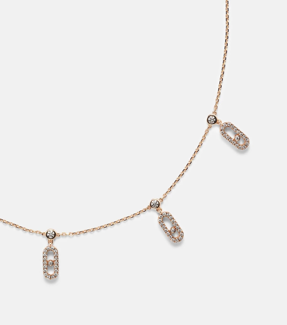 Messika - Move Uno 18kt rose gold choker with diamonds