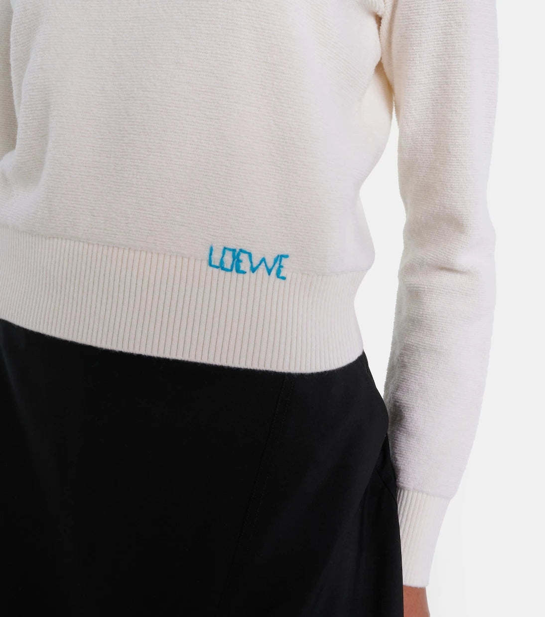 Loewe - Logo embroidered wool sweater