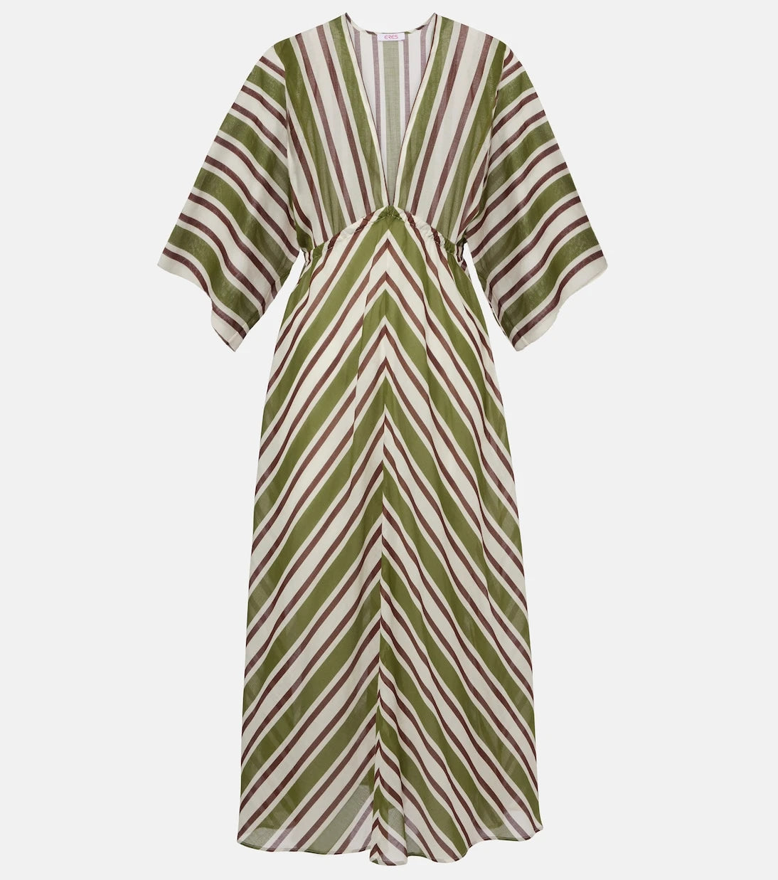 Eres - Summer striped cotton voile kaftan