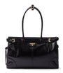 Prada Black Large Leather Bonnie Top-Handle Bag