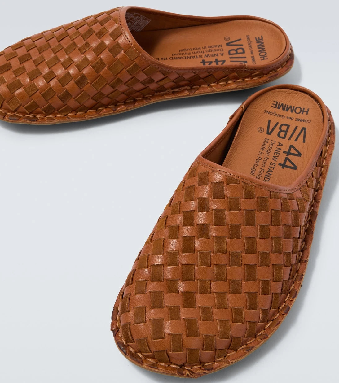 Comme des Garçons Homme - x VIBAe leather and suede mules