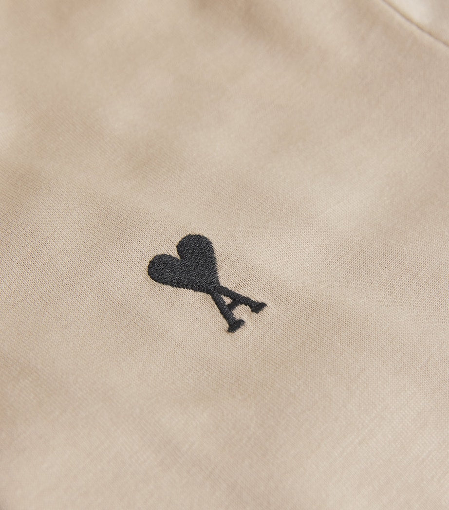 Cotton Embroidered Ami De Coeur T-Shirt