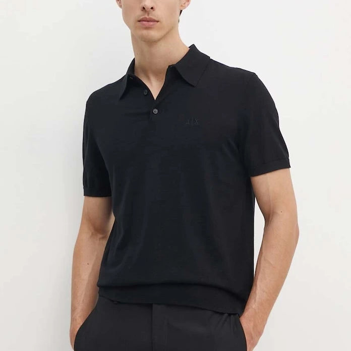 Armani Exchange Yakalı Pamuklu Tişört
