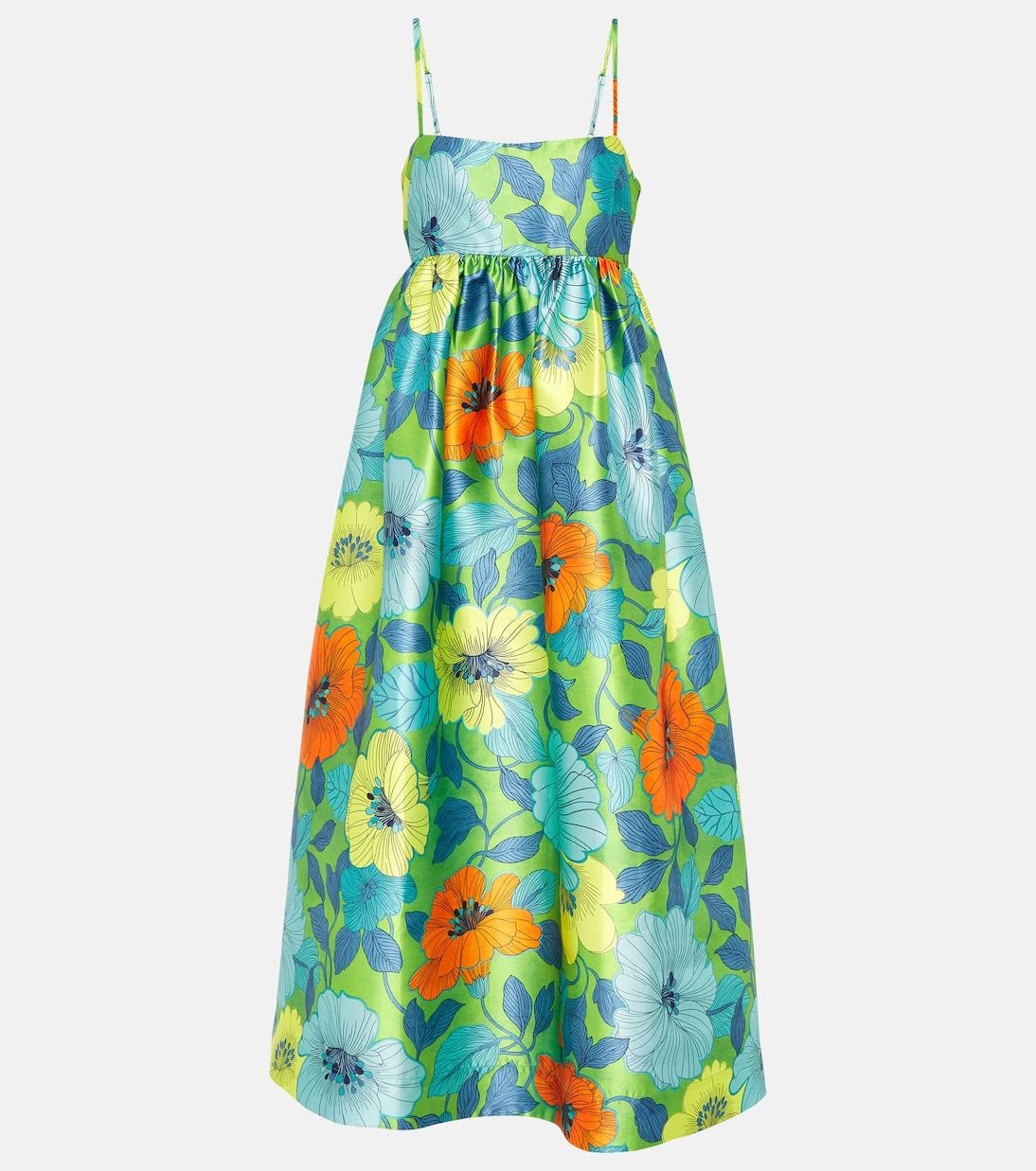 Alémais - Floral satin midi dress
